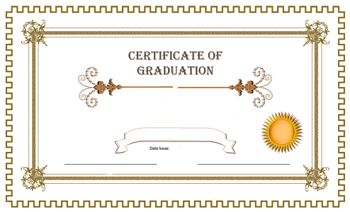 Seal student graduate. Free illustration for personal and commercial use.