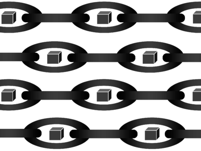 Network block chain. Free illustration for personal and commercial use.