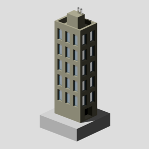 Pixel urban architecture. Free illustration for personal and commercial use.