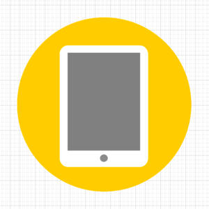 Tablet symbol icon. Free illustration for personal and commercial use.