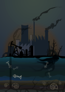 Industrial environmental toxic. Free illustration for personal and commercial use.