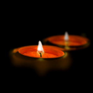 Light november candles. Free illustration for personal and commercial use.