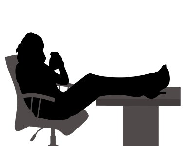 Business Woman Silhouette. Free illustration for personal and commercial use.