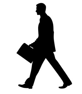 Businessman Silhouette. Free illustration for personal and commercial use.