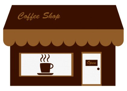 Coffee Shop. Free illustration for personal and commercial use.