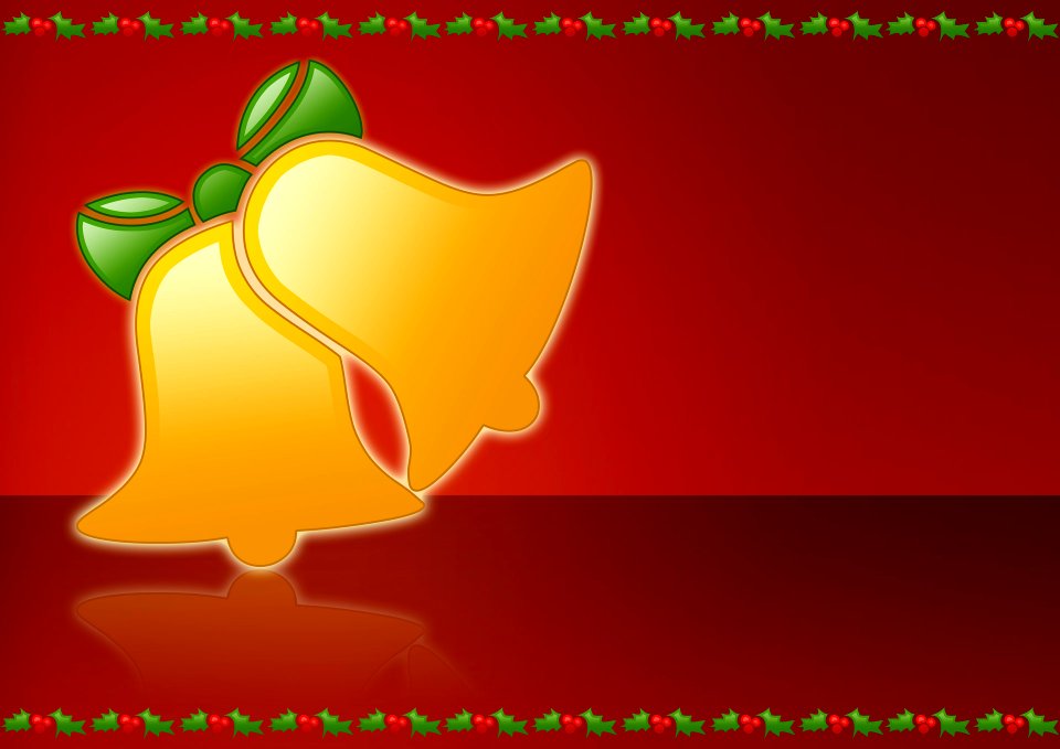 Christmas Bells. Free illustration for personal and commercial use.
