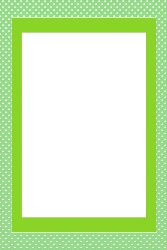 Green Invitation Card Frame. Free illustration for personal and commercial use.