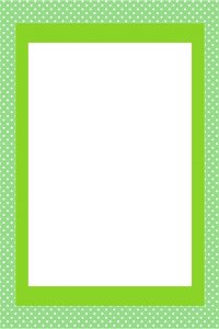 Green Invitation Card Frame. Free illustration for personal and commercial use.