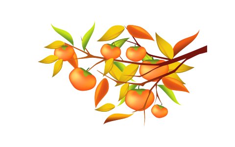 vector icon persimmon. Free illustration for personal and commercial use.