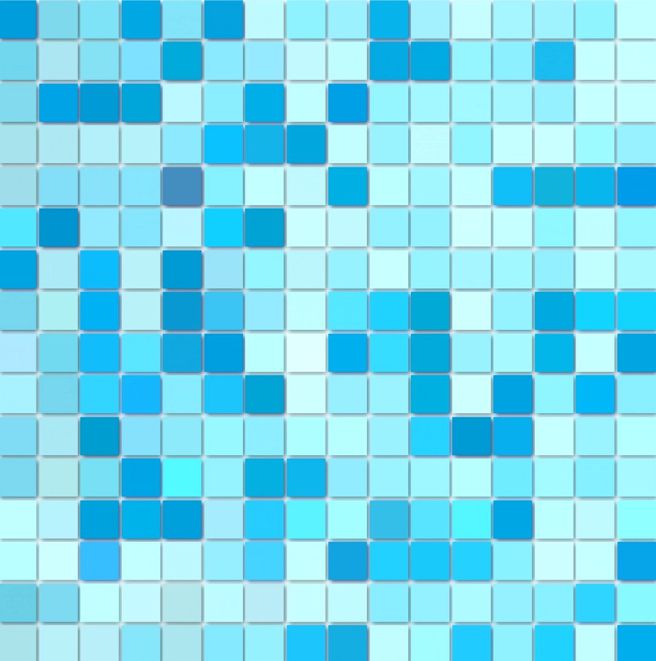 Mosaic Tiles Background Blue. Free illustration for personal and commercial use.