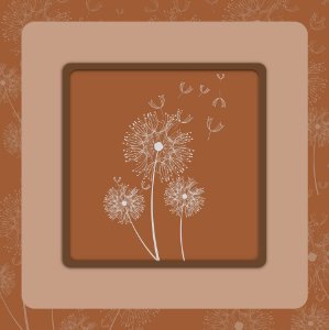 Dandelion Frame Card. Free illustration for personal and commercial use.