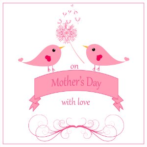 Mother's Day Card Cute. Free illustration for personal and commercial use.