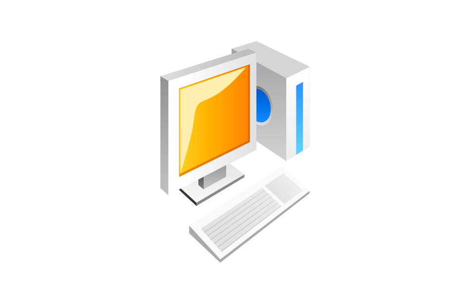 Pc icon. Free illustration for personal and commercial use.