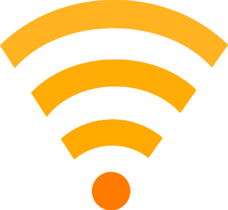 wifi icon on white background. Free illustration for personal and commercial use.