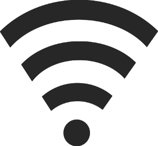 wifi icon on white background. Free illustration for personal and commercial use.