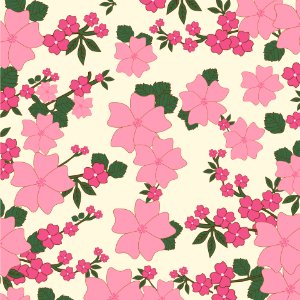 Vintage Floral Wallpaper Background. Free illustration for personal and commercial use.