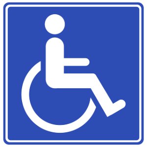 Disabled Sign. Free illustration for personal and commercial use.
