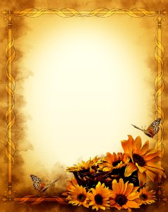 Background With Sunflowers. Free illustration for personal and commercial use.