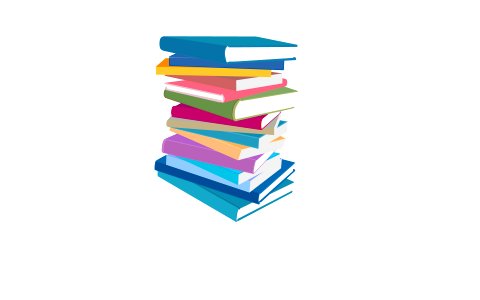 Big stack of books. Free illustration for personal and commercial use.