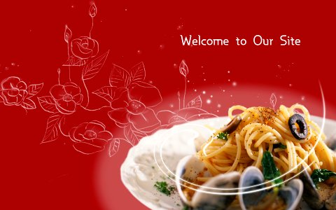 Pasta Style Website design vector elements. Free illustration for personal and commercial use.