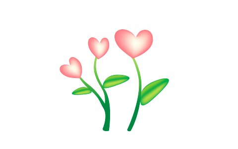 Cute pink flower. Free illustration for personal and commercial use.