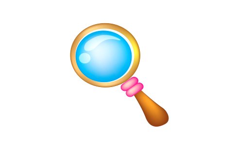 Magnifying glass. Free illustration for personal and commercial use.