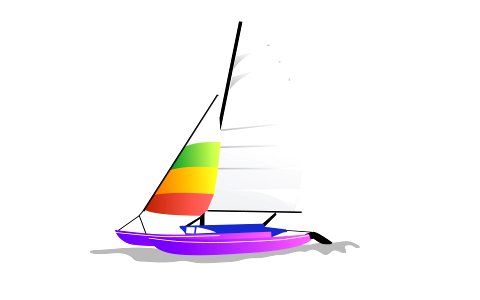 Yacht icon. Free illustration for personal and commercial use.