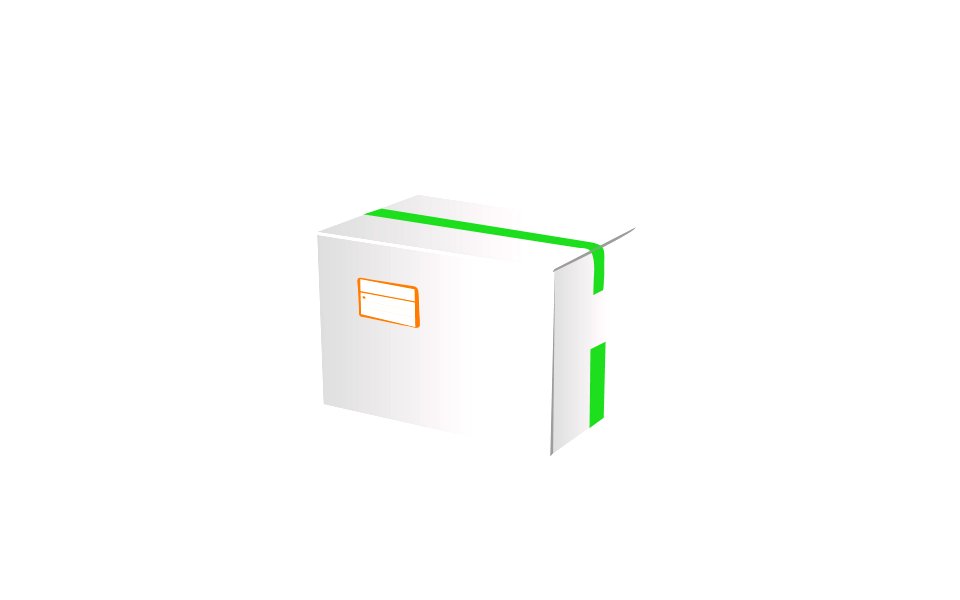 Cardboard box icon. Free illustration for personal and commercial use.