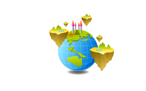 World map globe cartoon fun vector. Funny game style.. Free illustration for personal and commercial use.