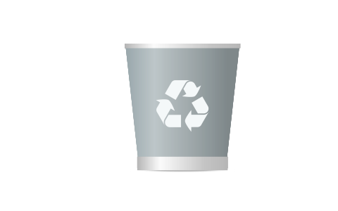 Recycle waste bin. Free illustration for personal and commercial use.