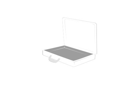 Briefcase illustration. Free illustration for personal and commercial use.