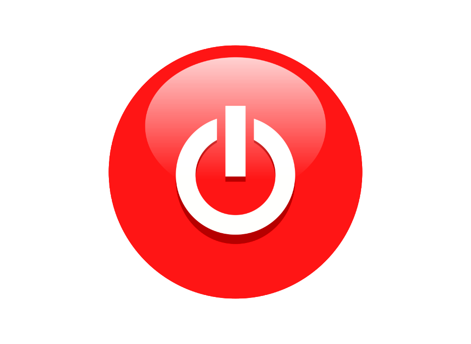 Illustration Of A Red Power Button Icon. Free illustration for personal and commercial use.