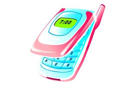 Mobile phone. Free illustration for personal and commercial use.