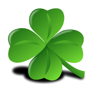 Illustration Of A Four Leaf Clover. Free illustration for personal and commercial use.