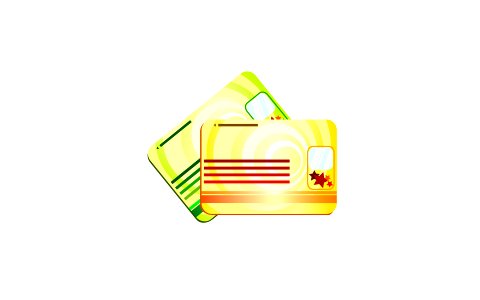 Bank Credit Card Icon. Free illustration for personal and commercial use.