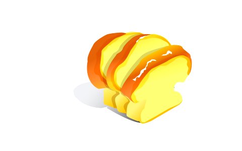 Bread toast slice. Free illustration for personal and commercial use.