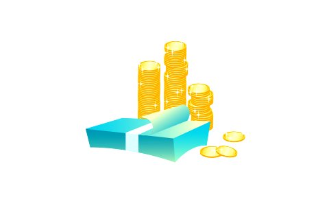 Money icon. Free illustration for personal and commercial use.
