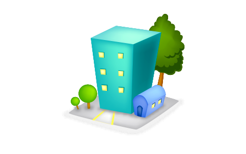 Buildings hotel icon. Free illustration for personal and commercial use.