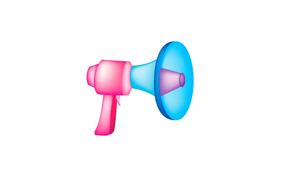 Megaphone icon. Free illustration for personal and commercial use.