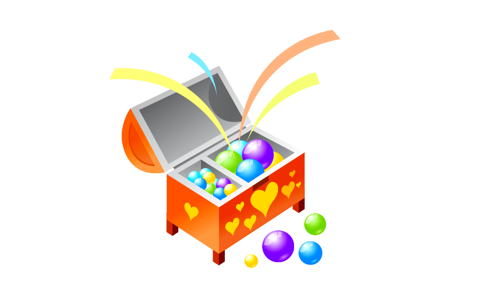 Bead box icon. Free illustration for personal and commercial use.
