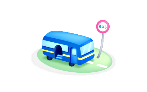 vector icon bus. Free illustration for personal and commercial use.