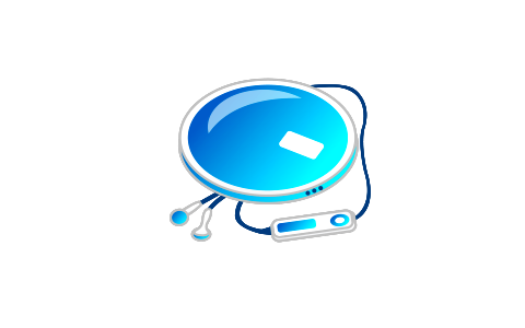 Icon cd player. Free illustration for personal and commercial use.