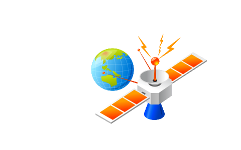 Satellite Technology Concept. Free illustration for personal and commercial use.