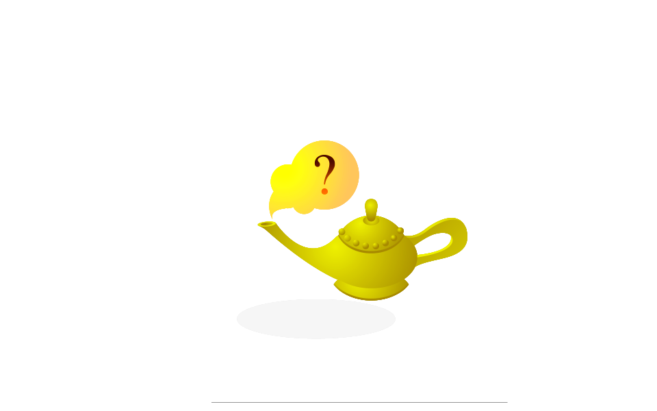 Magic lamp. Free illustration for personal and commercial use.