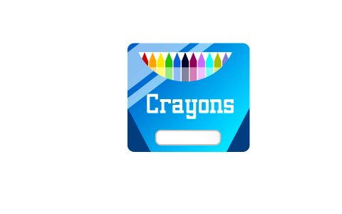 Illustration of crayons. Free illustration for personal and commercial use.