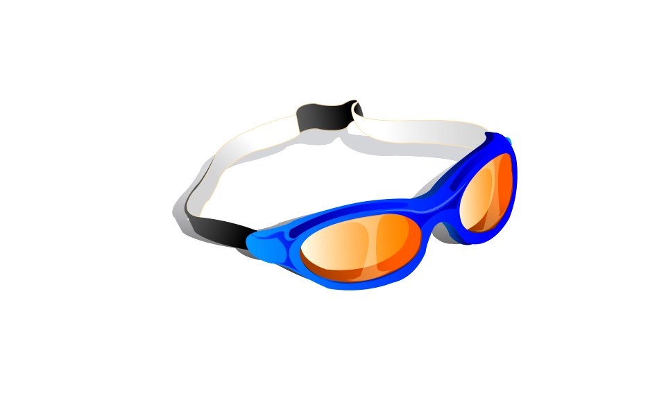 Goggles for swimming. Free illustration for personal and commercial use.