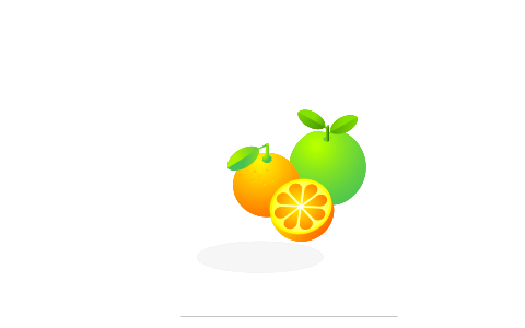 Fresh ripe oranges with leaves.. Free illustration for personal and commercial use.