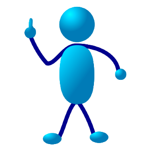 Illustration Of A Dancing Cartoon Blue Man. Free illustration for personal and commercial use.