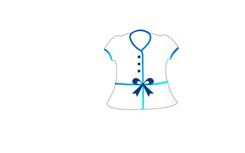 Female clothes icon. Free illustration for personal and commercial use.