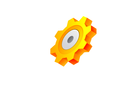 Gear icon. Free illustration for personal and commercial use.